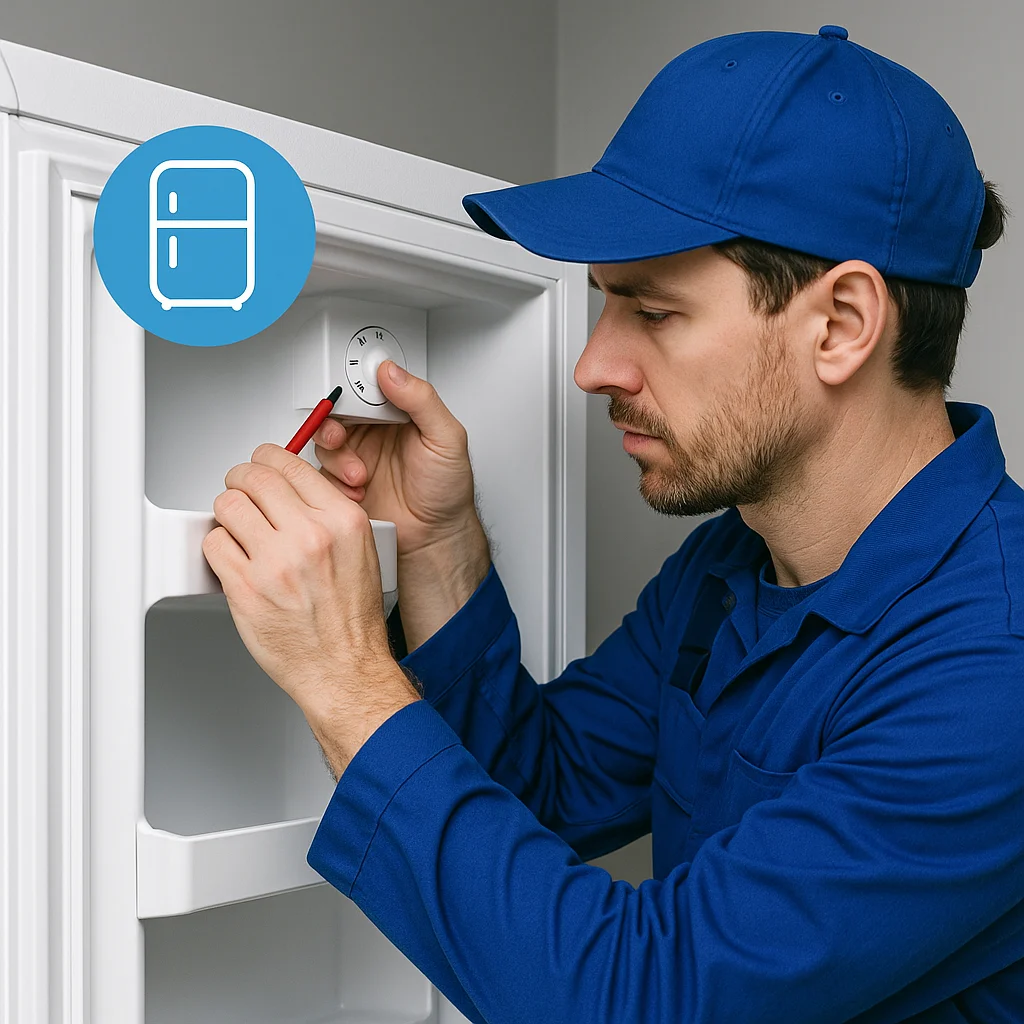 Fridge repair technician fixing compressor in malaysia